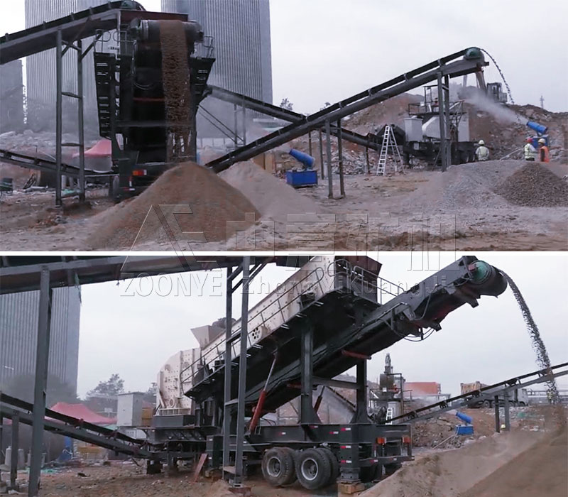 建筑垃圾處理現場