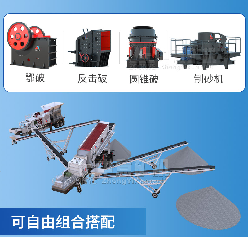 移動破碎機配置多樣應用靈活