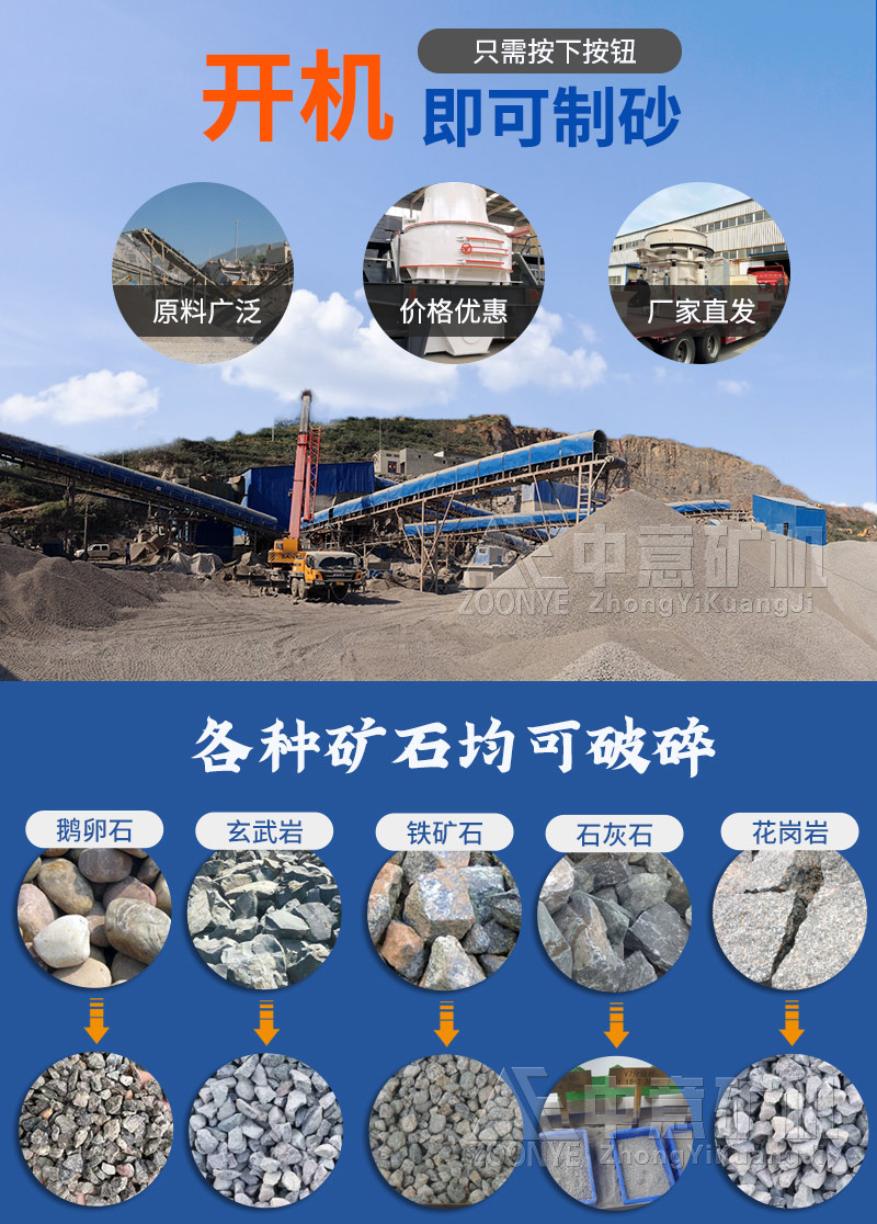 石子制砂生產線操作方便